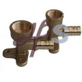 Codo de bronce de la forja pex fitting exportador